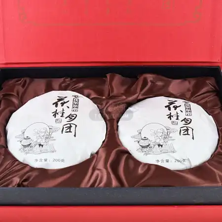泾渭茯茶 茯茶茶礼 富贵月团 黑毛茶 400g 陕西特产