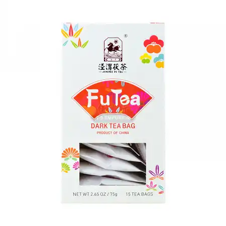 泾渭茯茶黑茶茶包15包入/75g 陕西特产- 美国德成行
