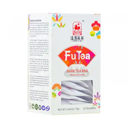 泾渭茯茶黑茶茶包15包入/75g 陕西特产- 美国德成行