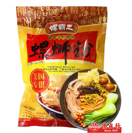 清美 　20包 海外版螺霸王 螺霸王螺蛳粉水煮型280g (不含鹌鹑蛋) - 美国德成行