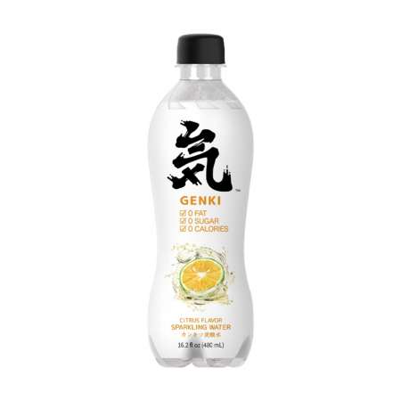 GENKI FOREST Sparkling Water Citrus Flavor 480ml - Tak Shing Hong