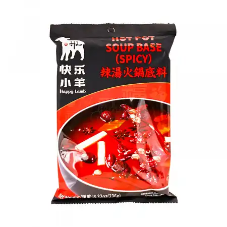 快乐小羊 火锅底料 辣汤口味 236g