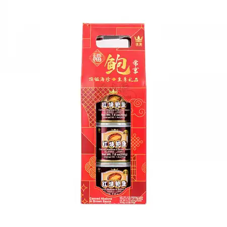 海皇 红烧鲍鱼 三罐装礼盒 600g
