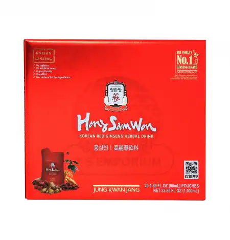 韩国正官庄 高丽参能量饮料 20袋入/1000ml
