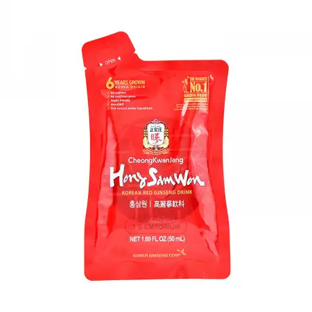 韩国正官庄 高丽参能量饮料 10袋入/500ml