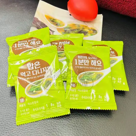 韩国PULMUONE 速冲即食味噌汤料包 5pcs/40g