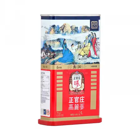 韩国正官庄 高丽参 (红参) 6年根-良30 (2两) 75g