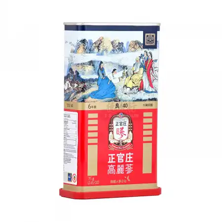 韩国正官庄 高丽参 (红参) 6年根-良40 (2两) 75g