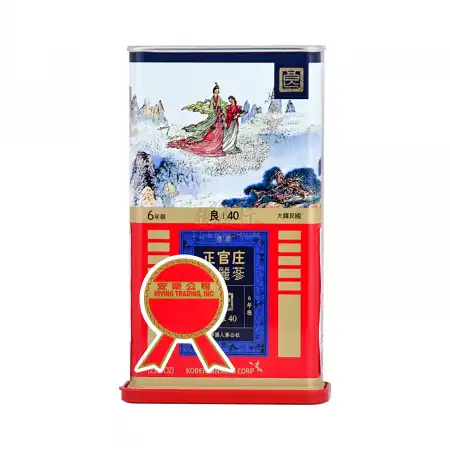 韩国正官庄 高丽参 (红参) 6年根-良40 (2两) 75g
