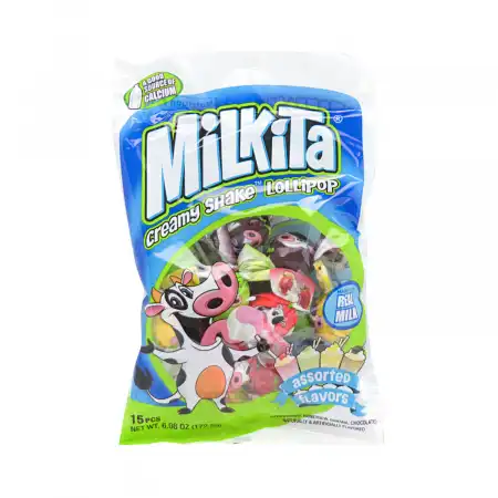 Milkita 多口味牛奶棒棒糖 15pcs/172.5g