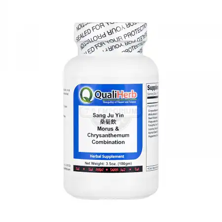 SHENG CHANG QualiHerb Chinese Herb Extract Powder -  San Ju Yin (Morus & Chrysanthemum Combination) 100g/3.5oz