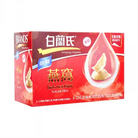 白兰氏 无糖燕窝 (清甜) 6瓶*68ml