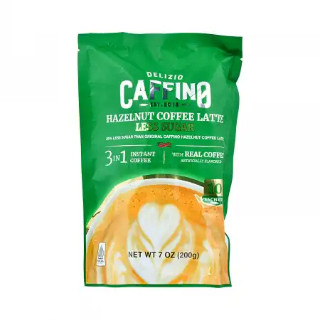 印尼DELIZIO CAFFINO 速溶三合一榛果拿铁咖啡 减糖 10pcs/200g