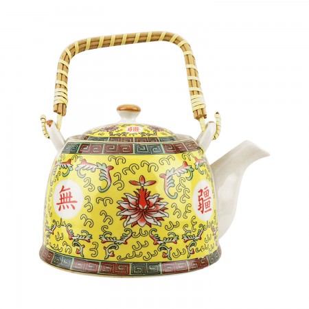 高级日式陶瓷茶壶(万寿无疆) - 美国德成行