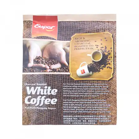 SUPER 二合一即溶炭烧白咖啡 15包入/375g