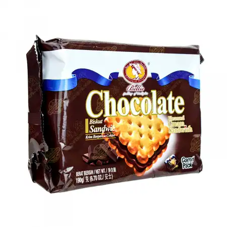 BELLIE Chocolate Flavoured Cream Sandwich 190g