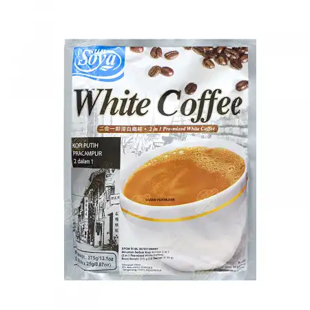 SUN SOYA 2 in 1 Pre-mixed White Coffee 15sticks/375g - Tak Shing Hong