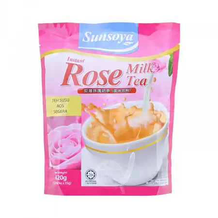 马来西亚SUN SOYA 即溶玫瑰奶茶 12包 420g