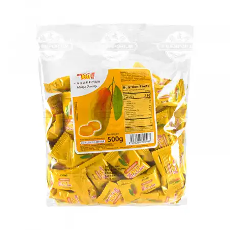 马来西亚LOT 一百份芒果果汁软糖 500g