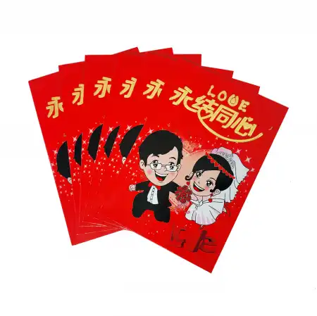 ALLWAYS BEST 结婚利是封 卡通图案 11.5 x 8cm / 同款6枚入 (NYLS01)