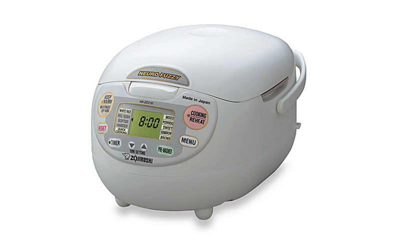 ZOJIRUSHI Neuro Fuzzy Rice Cooker & Warmer, 5.5Cup (NS-ZCC10-WZ 